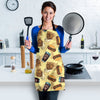 Fastfood Pattern Print Women's Apron-grizzshop