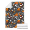 Fastfood Print Pattern Blanket-grizzshop