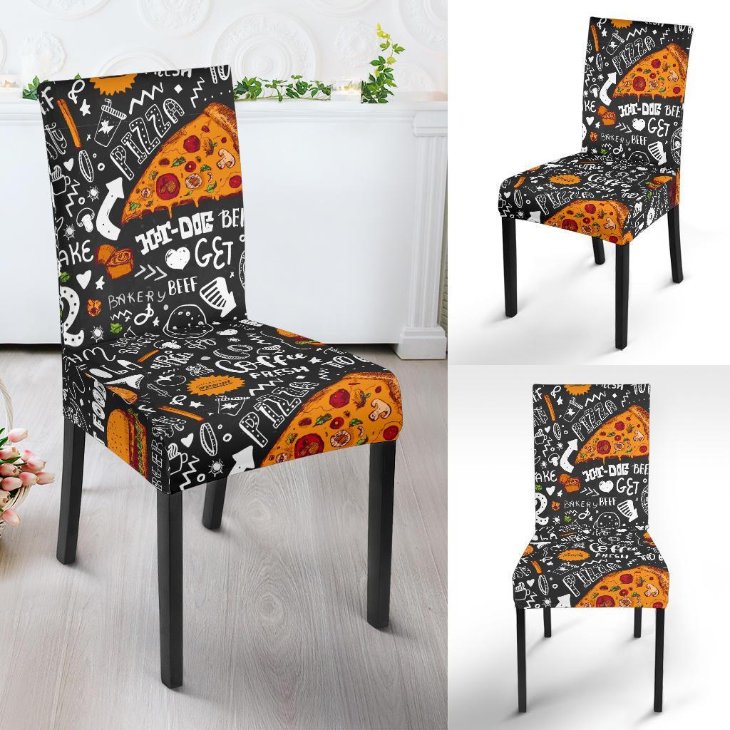 Fastfood Print Pattern Chair Cover-grizzshop