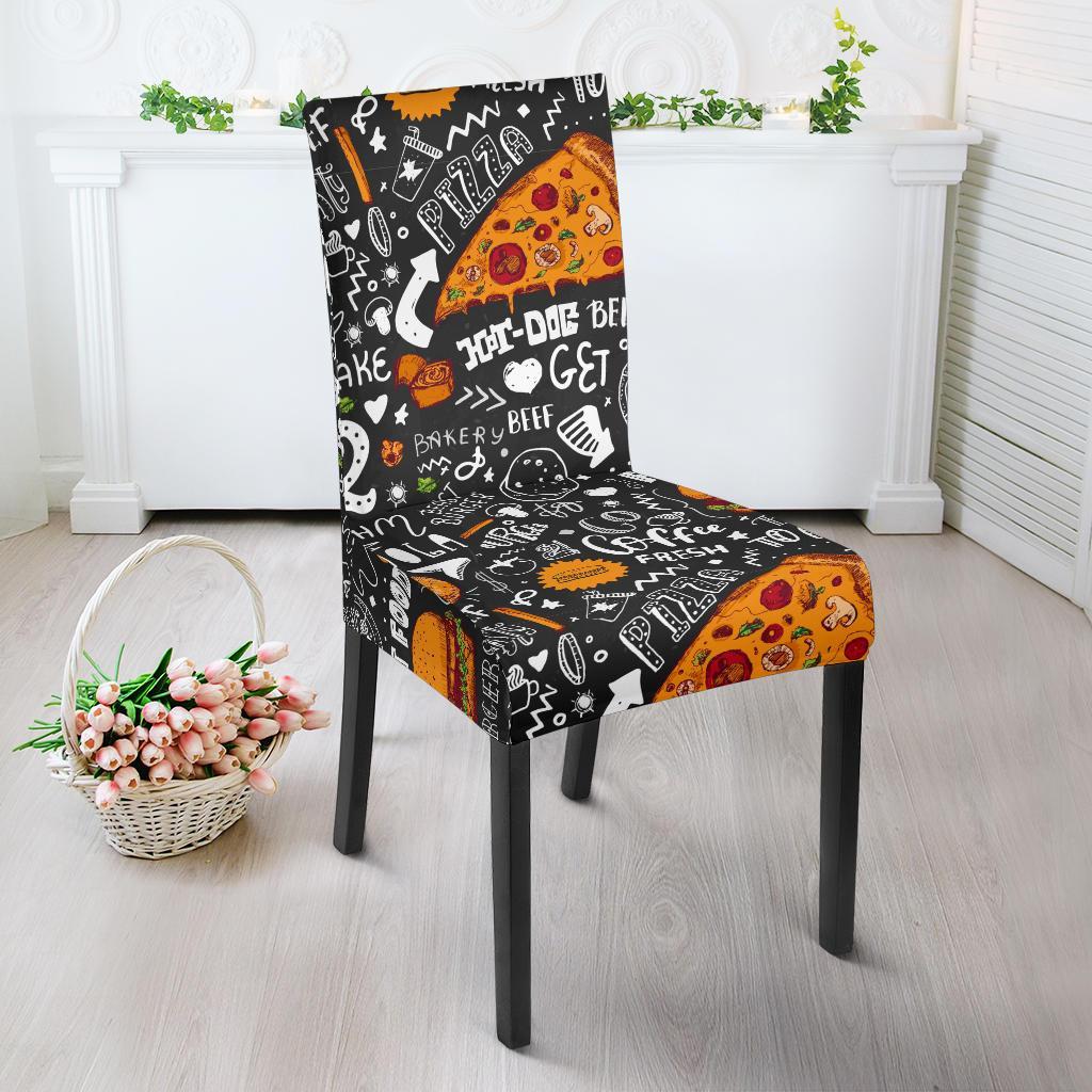 Fastfood Print Pattern Chair Cover-grizzshop