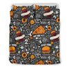 Fastfood Print Pattern Duvet Cover Bedding Set-grizzshop