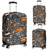 Fastfood Print Pattern Luggage Cover Protector-grizzshop