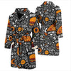 Fastfood Print Pattern Men Long Robe-grizzshop