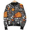 Fastfood Print Pattern Men's Bomber Jacket-grizzshop