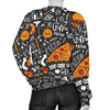 Fastfood Print Pattern Women's Sweatshirt-grizzshop