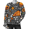 Fastfood Print Pattern Women's Sweatshirt-grizzshop