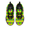 Fat Tuesday Argyle Mardi Gras Print Black Sneaker-grizzshop