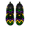 Fat Tuesday Zigzag Mardi Gras Print Black Sneaker-grizzshop