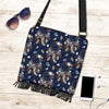 Feather Dream Catcher Blue Boho Crossbody Bags-grizzshop