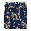 Load image into Gallery viewer, Feather Dream Catcher Blue Boho Duvet Cover Bedding Set-grizzshop