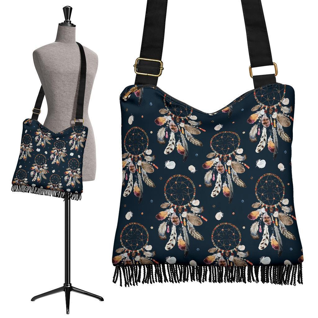 Feather Dream Catcher Boho Crossbody Bags-grizzshop