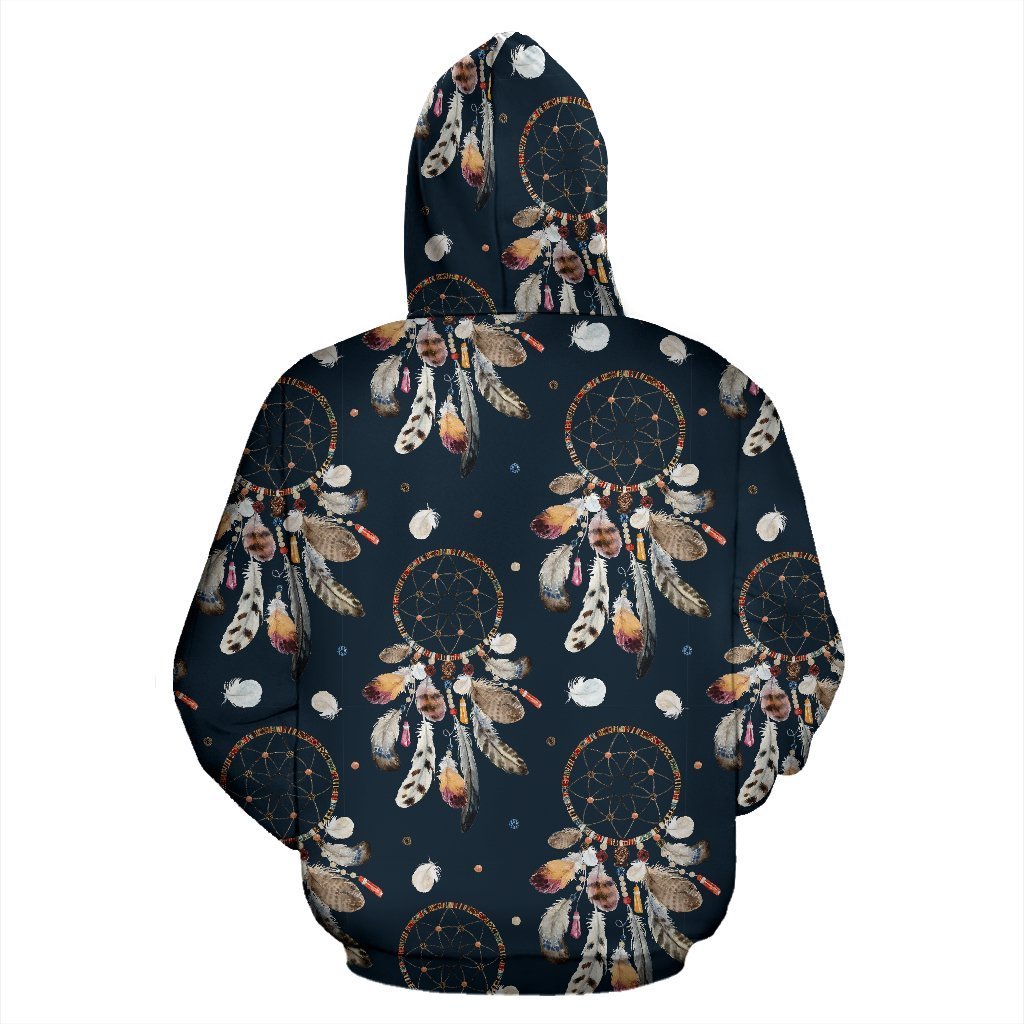 Feather Dream Catcher Boho Pattern Print Women Men Pullover Hoodie-grizzshop