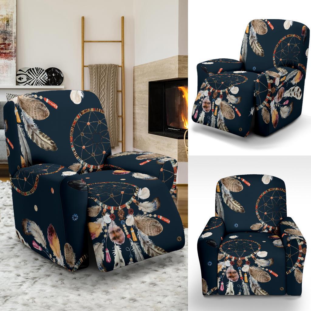 Feather Dream Catcher Boho Recliner Cover-grizzshop