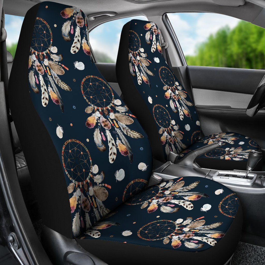 Feather Dream Catcher Boho Universal Fit Car Seat Cover-grizzshop