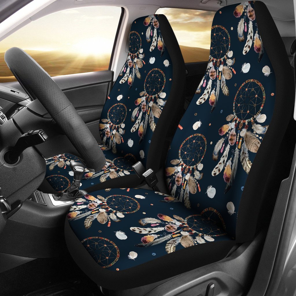 Feather Dream Catcher Boho Universal Fit Car Seat Cover-grizzshop