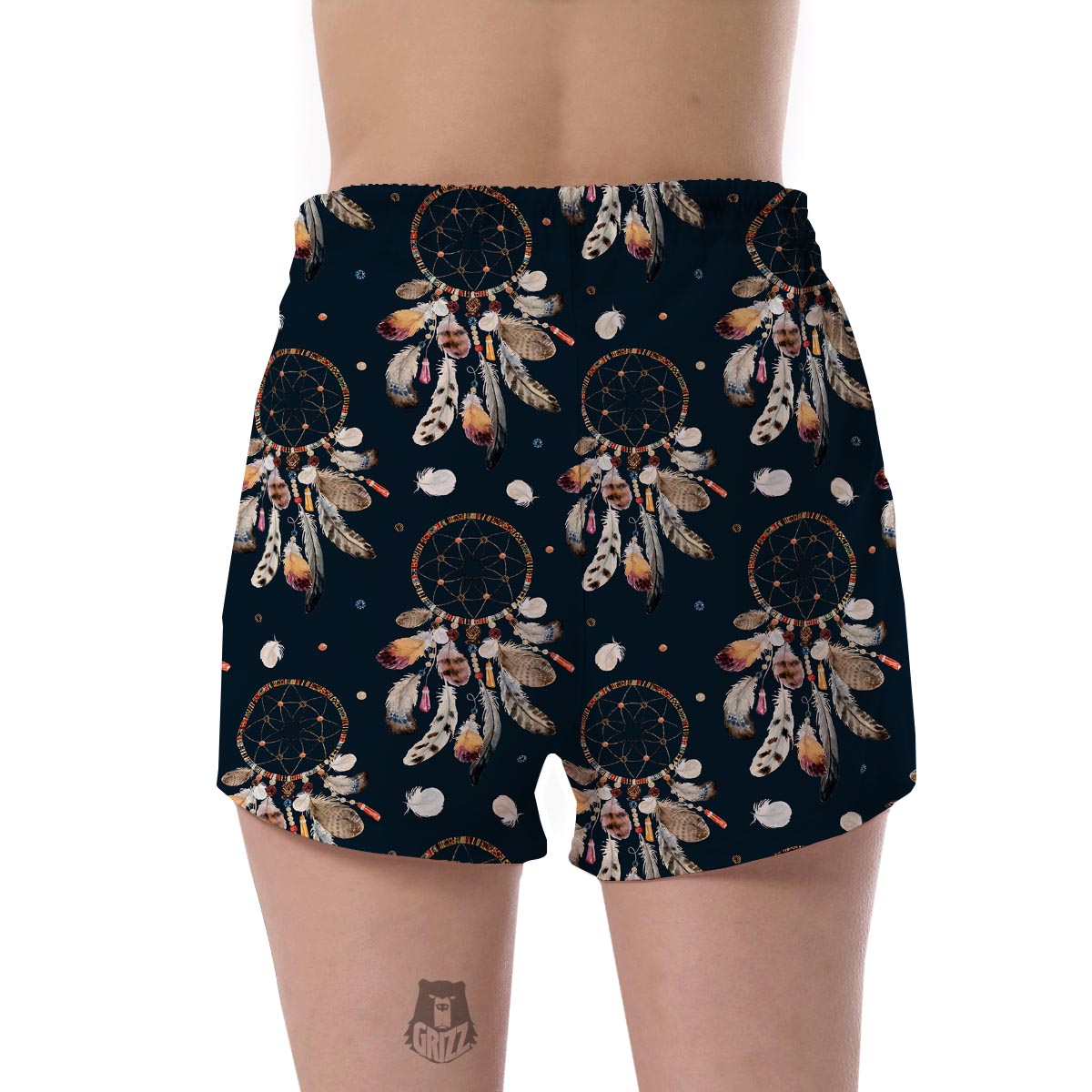 Feather Dream Catcher Boho Women's Shorts-grizzshop