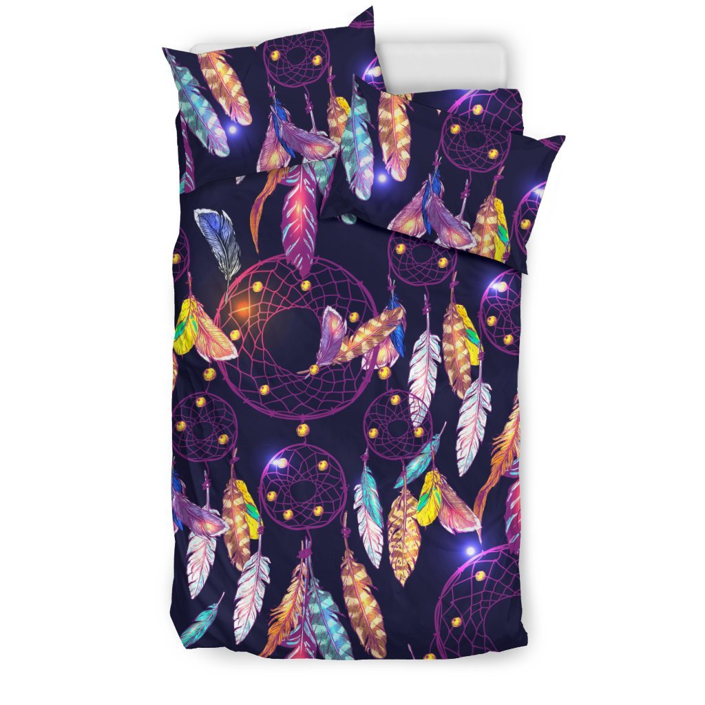 Feather Dream Catcher Vintage Duvet Cover Bedding Set-grizzshop