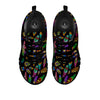 Feather Native Print Pattern Black Sneaker-grizzshop