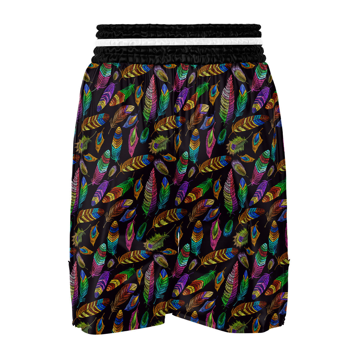 Feather Native Print Pattern Boxing Shorts-grizzshop