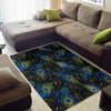 Feather Peacock Pattern Print Floor Mat-grizzshop