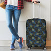 Feather Peacock Pattern Print Luggage Cover Protector-grizzshop