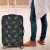 Feather Peacock Pattern Print Luggage Cover Protector-grizzshop