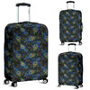 Feather Peacock Pattern Print Luggage Cover Protector-grizzshop