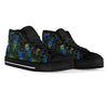 Feather Peacock Pattern Print Men Women's High Top Shoes-grizzshop