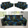 Feather Peacock Pattern Print Sofa Covers-grizzshop