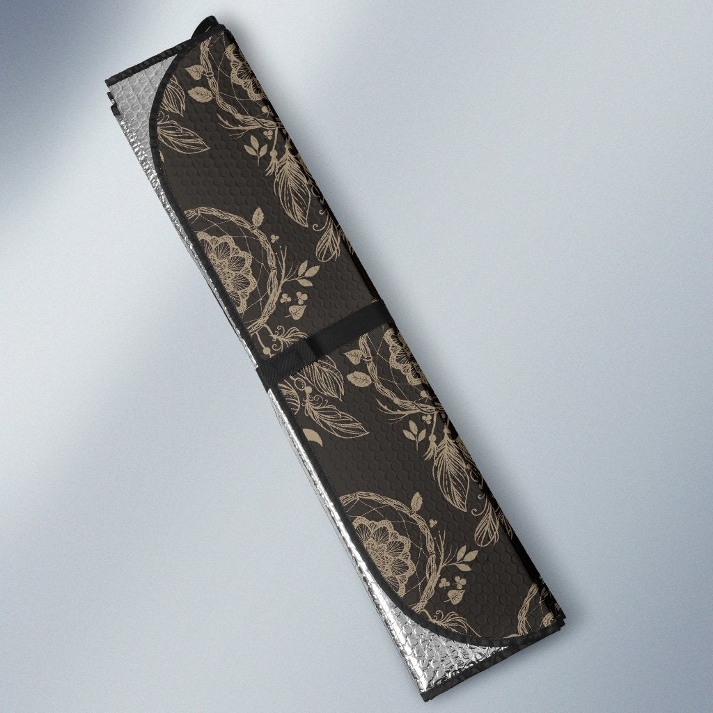 Feather Vintage Dream Catcher Car Sun Shade-grizzshop
