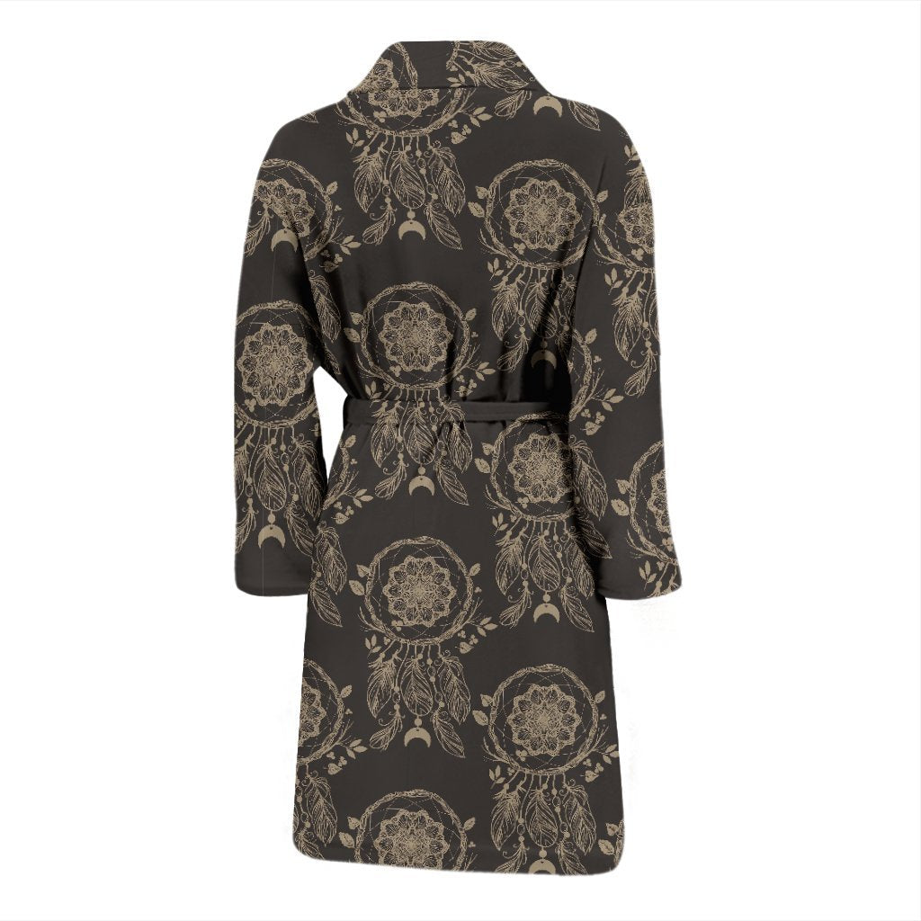 Feather Vintage Dream Catcher Men Long Robe-grizzshop