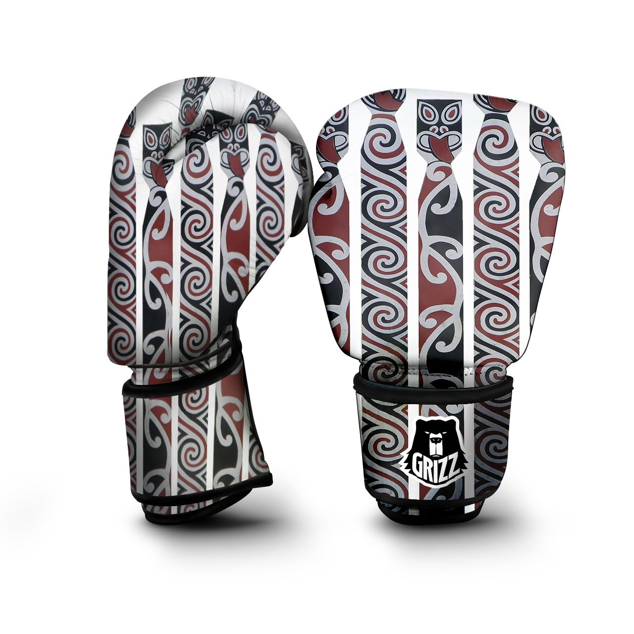 Fence Maori Print Boxing Gloves-grizzshop