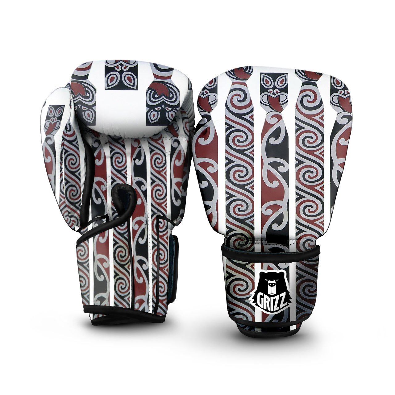 Fence Maori Print Boxing Gloves-grizzshop