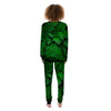 Fern Leaf Green Print Women's Pajamas-grizzshop