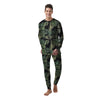 Fern Leaf Tropical Print Pattern Men's Pajamas-grizzshop