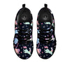 Festival Unicorn Night Print Pattern Black Sneaker-grizzshop