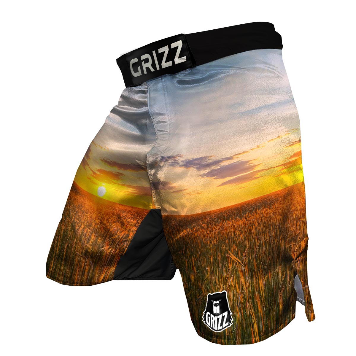 Field Sunrise Print MMA Shorts-grizzshop