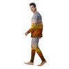 Field Sunrise Print Men's Pajamas-grizzshop