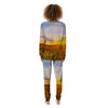 Field Sunrise Print Women's Pajamas-grizzshop