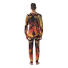 Fight With Demon Print Men's Pajamas-grizzshop