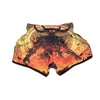 Fight With Demon Print Muay Thai Boxing Shorts-grizzshop