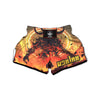 Fight With Demon Print Muay Thai Boxing Shorts-grizzshop