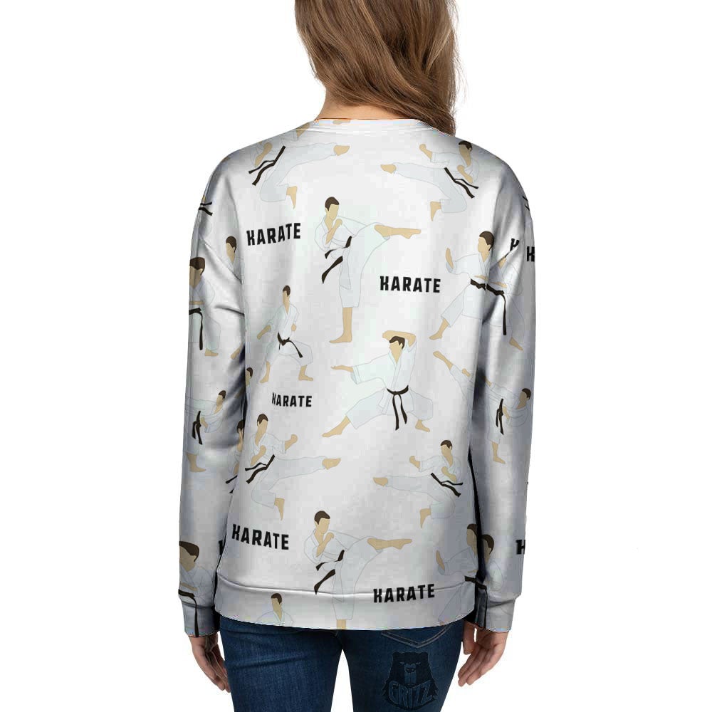 Fighter Karate Print Pattern Women's Sweatshirt-grizzshop