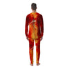 Fire Astronaut Print Men's Pajamas-grizzshop