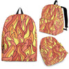 Fire Flame Pattern Print Backpack-grizzshop