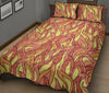 Fire Flame Pattern Print Bed Set Quilt-grizzshop