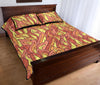 Fire Flame Pattern Print Bed Set Quilt-grizzshop