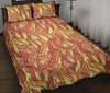 Fire Flame Pattern Print Bed Set Quilt-grizzshop