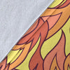 Fire Flame Pattern Print Blanket-grizzshop