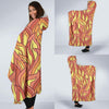 Fire Flame Pattern Print Hooded Blanket-grizzshop